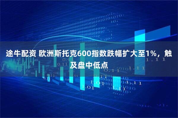 途牛配资 欧洲斯托克600指数跌幅扩大至1%，触及盘中低点