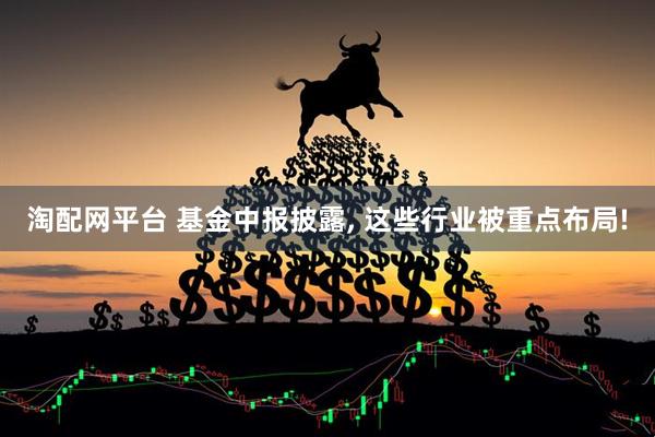 淘配网平台 基金中报披露, 这些行业被重点布局!